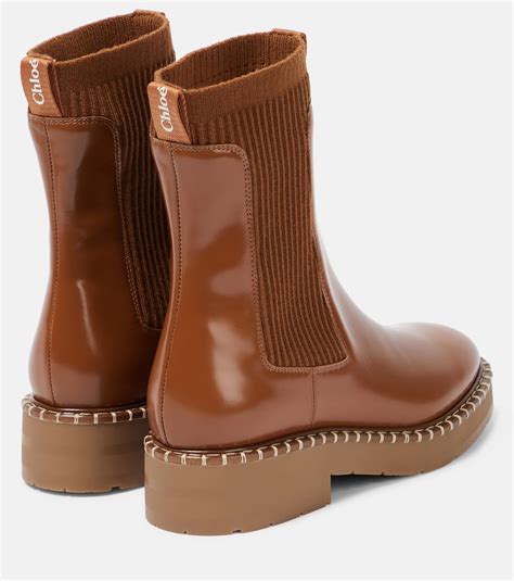 Noua leather ankle boots in brown 